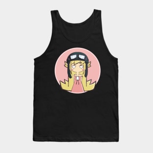 Oshino Shinobu (Monogatari Series) "Pilot Hat 2" Tank Top